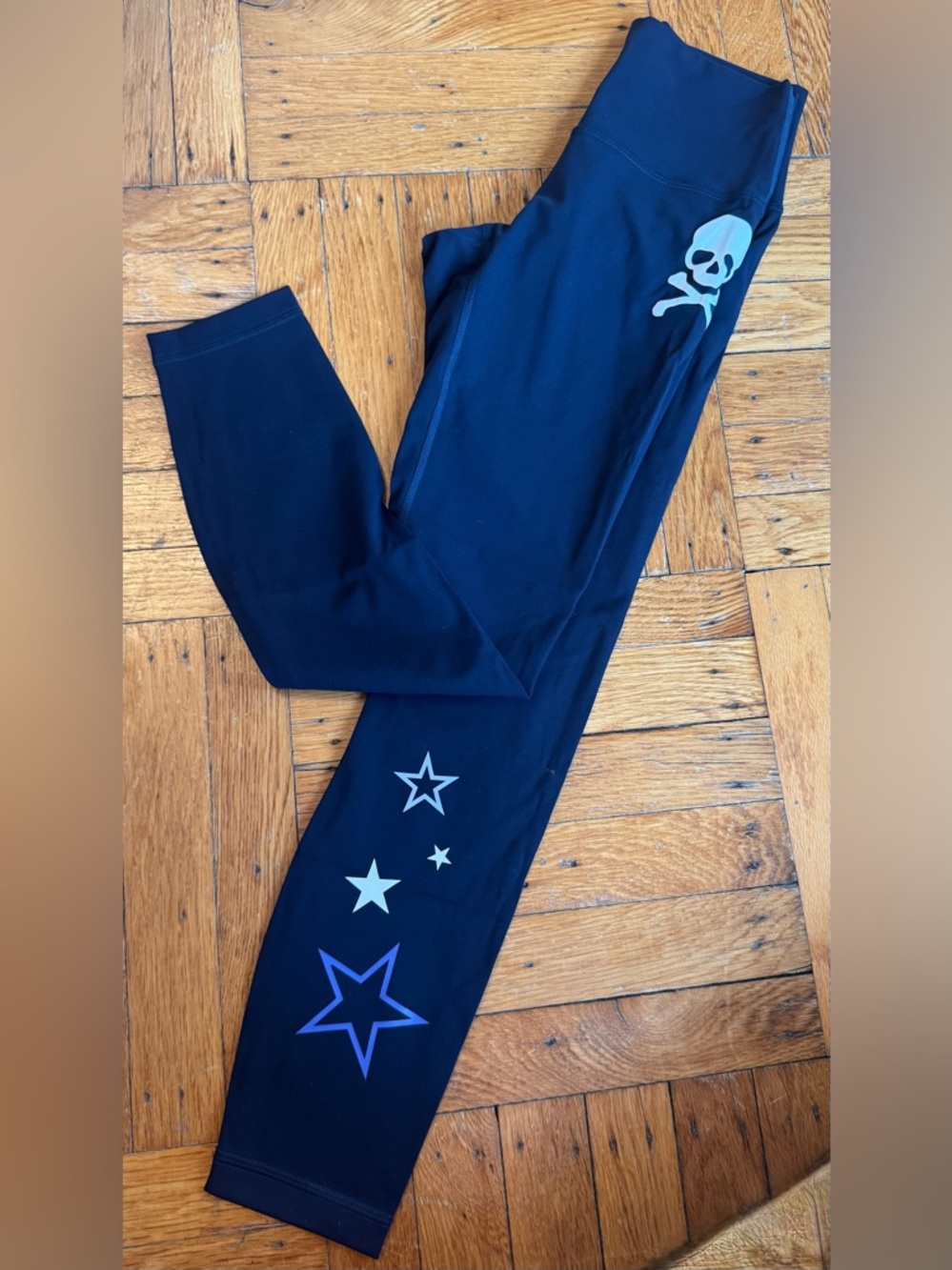 lululemon athletica Navy Blue  Skull Leggings